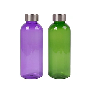 Portable transparent bpa-free plastic drinking water bottle