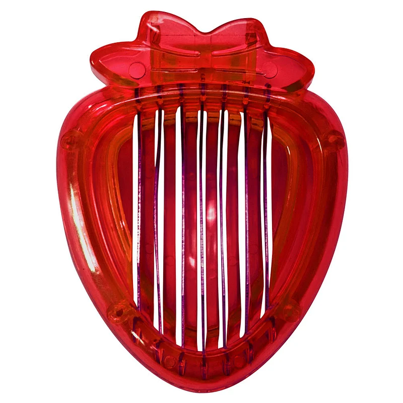 Practical convenient safe red mini strawberry huller  fruit slicer for kitchen