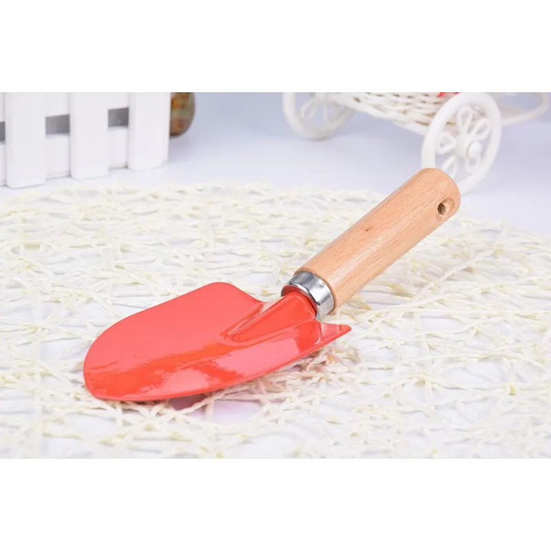 Russia Market  colorful safe kid mini toys garden beach sand scoop kids trowel shovel tool set with wooden handle