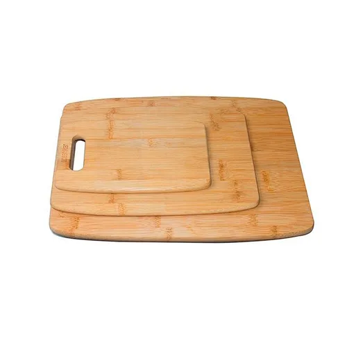 Food Preparation safety Meat Vegetables Bread Crackers Bamboo chopping board with hole