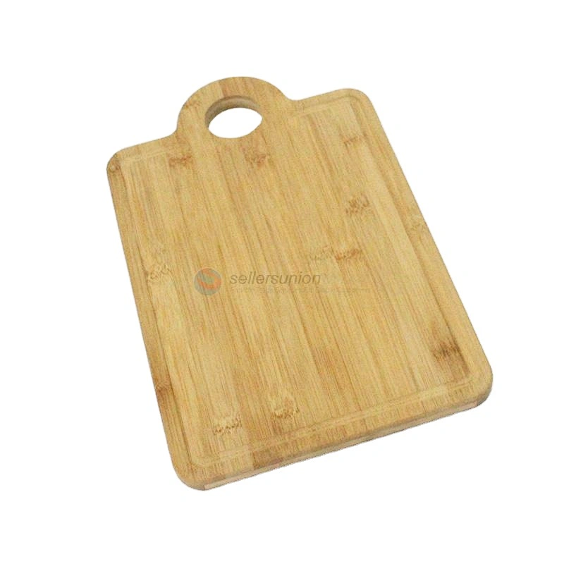 Multifunction Kitchen Bread Pizza Tray Bamboo Wooden Chopping Cutting Board With Round Hole