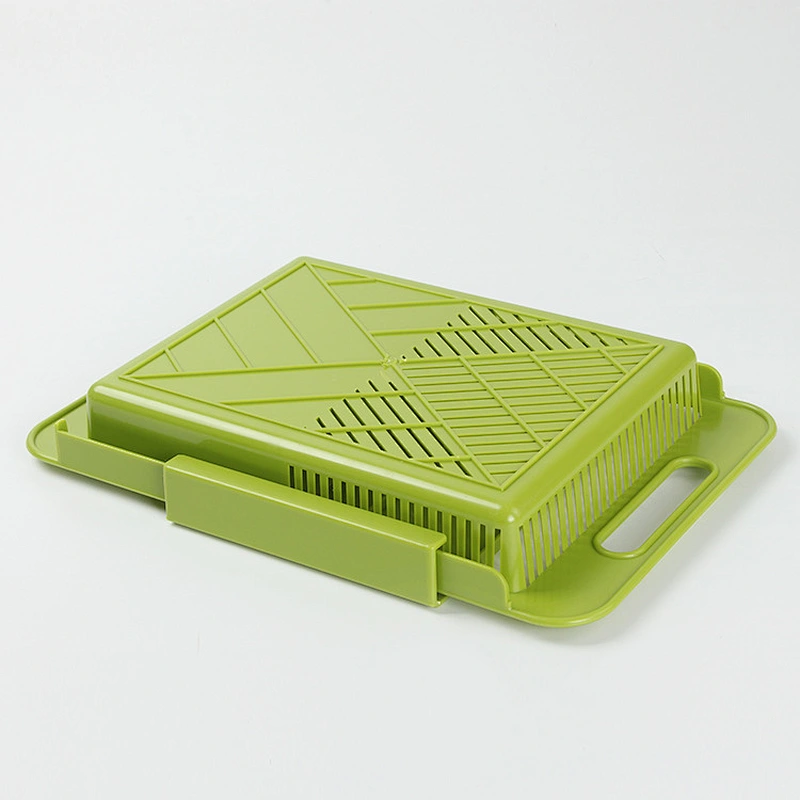 PP kitchen plastic chopping Cutting Board with colander