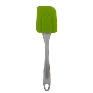 wholesale kitchen curved heat resistant baking silicone spatula cooking tools set with plastic handle