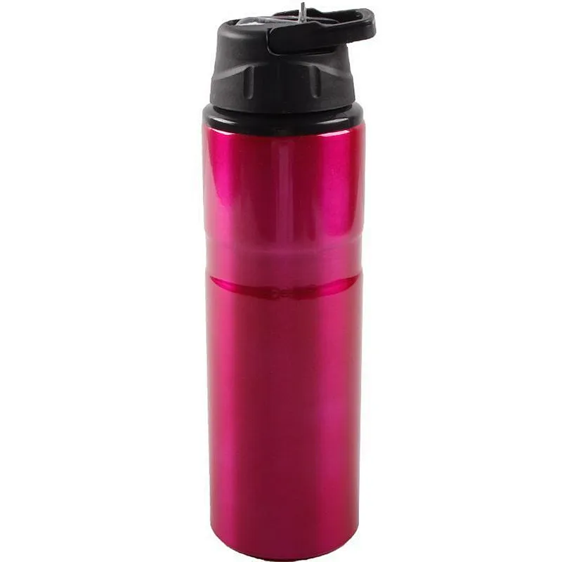 Hot Sale 750ml Portable Large Capacity Aluminium  Outdoor Carabiner Sports Water Bottle For Men