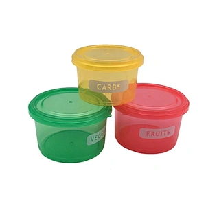 Union Source Perfect portions airtight plastic veggies cabs fruit resistant food storage bag container 7 piece