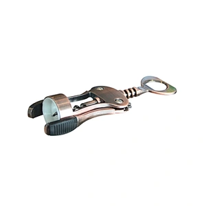 Custom classical eco-friendly aluminum alloy stocked beer metal beer wine bottle opener with tie card