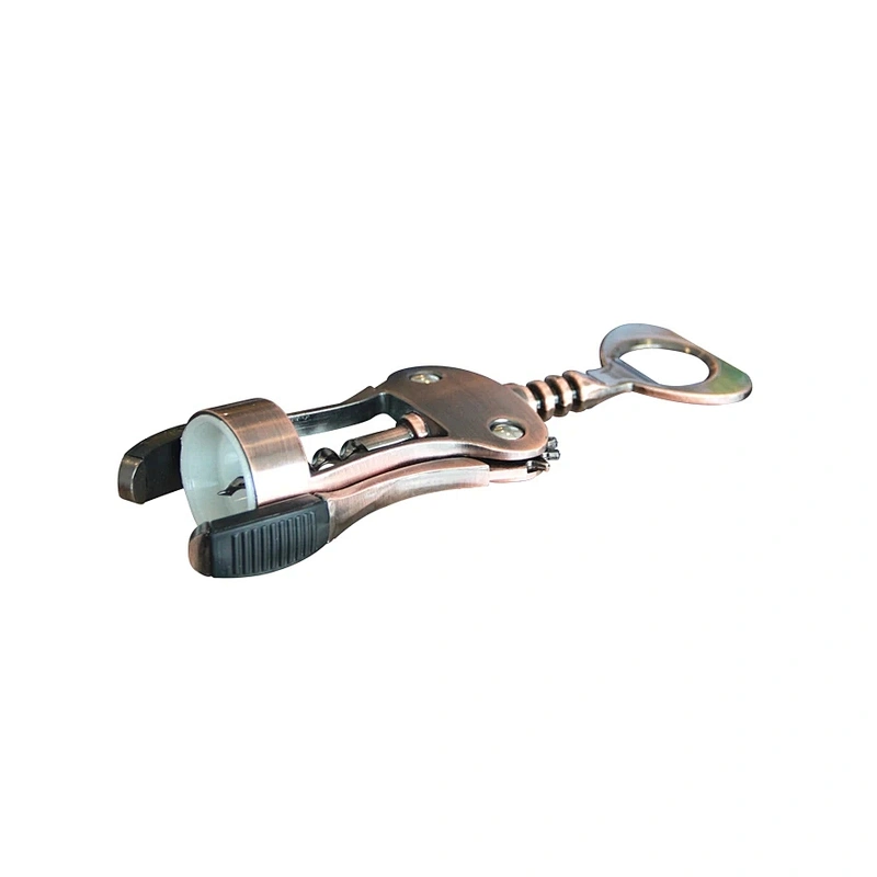 Custom classical eco-friendly aluminum alloy stocked beer metal beer wine bottle opener with tie card