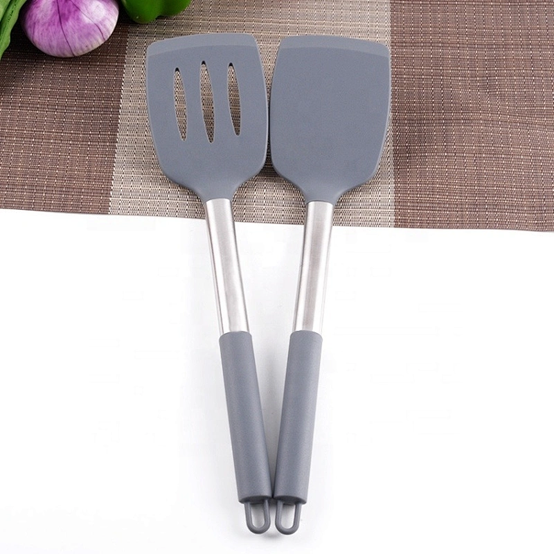 Sellers Union 12PCS Eco-Friendly Grey stainless steel kitchen utensil set