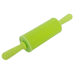 Union Source wholesale high quality manual silicone pizza dough roller rolling pin with plastic handle