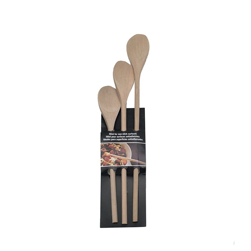 Union Source 3pcs Hot-selling olive beech honey wood spoon