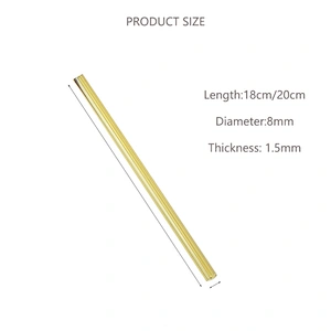 Heat resistant different color straight and bent borosilicate glass drinking straw