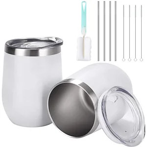 21New Product Drop Shipping Reusable Insulated flask Portable Stainless Steel Wine Sublimation Tumbler With Lid