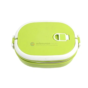 Low Price Simple Style Fashion Plastic Green Airtight Food Storage Containers Lunch Box For Kids School