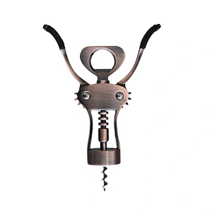 Custom classical eco-friendly aluminum alloy stocked beer metal beer wine bottle opener with tie card