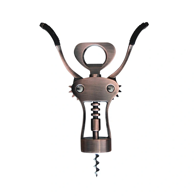 Custom classical eco-friendly aluminum alloy stocked beer metal beer wine bottle opener with tie card
