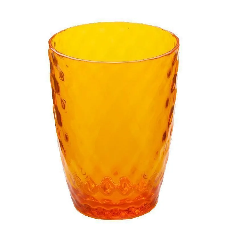 Union Source Reusable Multi-colored PS transparent plastic cup set