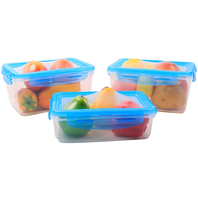 New style plastic keeping fresh fruit  food storage box with silicone lids