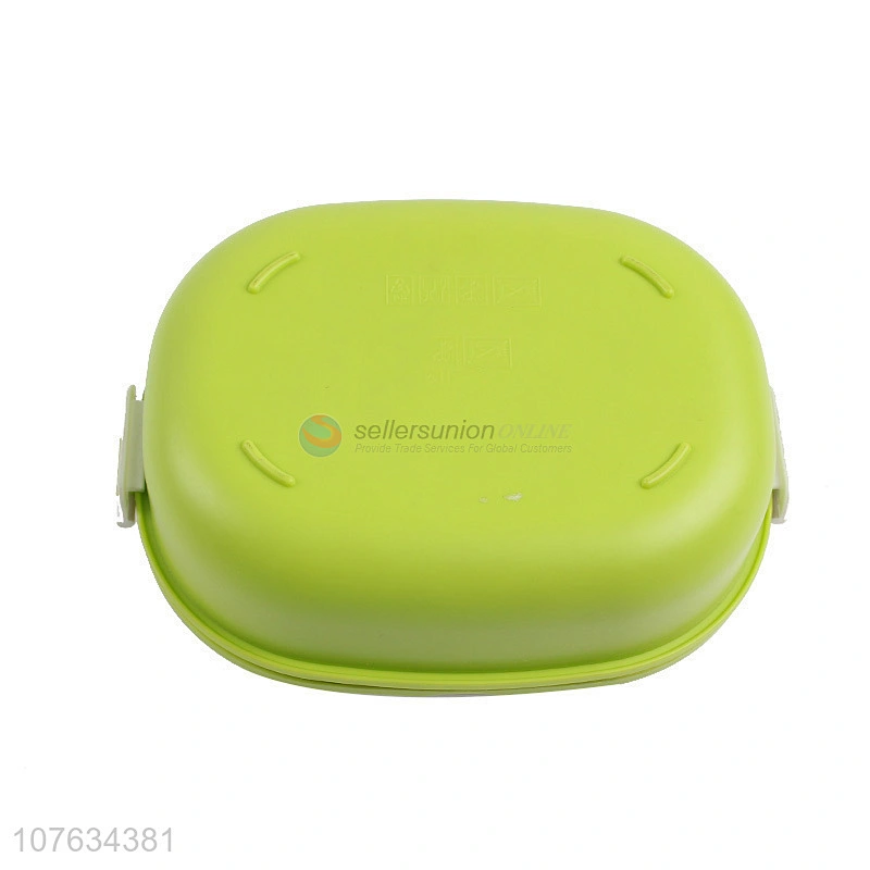 Low Price Simple Style Fashion Plastic Green Airtight Food Storage Containers Lunch Box For Kids School