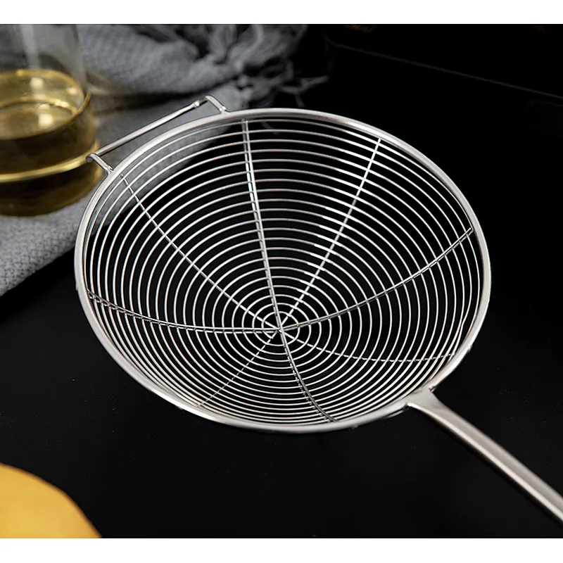 Union Source Stainless Steel Food Grade Mesh Strainer For Fried Chicken With Handle