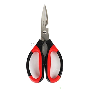 Chinese Fabrication Heavy Duty Kitchen Scissors Red Black Multifunctional Cutter Scissors For Kitchen