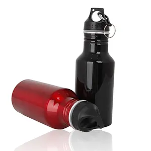 Eco Friendly 600ml Large Diameter Portable Single Layer Aluminum Outdoor Sports Drink Water Bottle With Lid