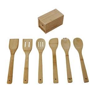 Union Source hingh quality  bamboo kitchenware set kitchen cooking tool sets