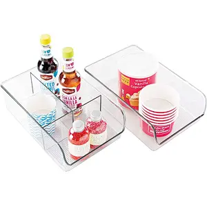 UnionSource Refrigerator Storage Rack Refrigerator Plastic Storage Basket