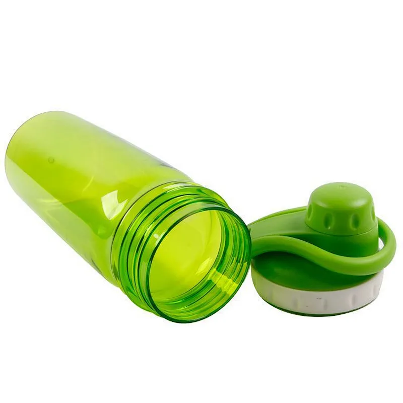 wholesale popular empty portable green plastic sports water bottle for men