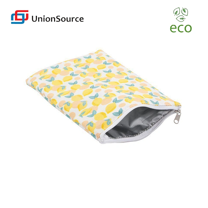 Custom ziplock eco friendly polyester aluminum eco reusable snack bags sandwich bags