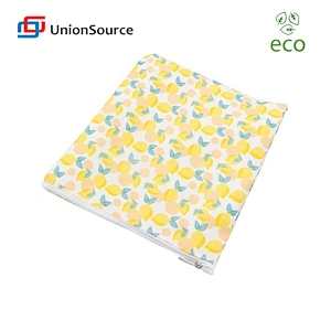 Custom designed ziplock eco friendly aluminum reusable insulated sandwich snack bags