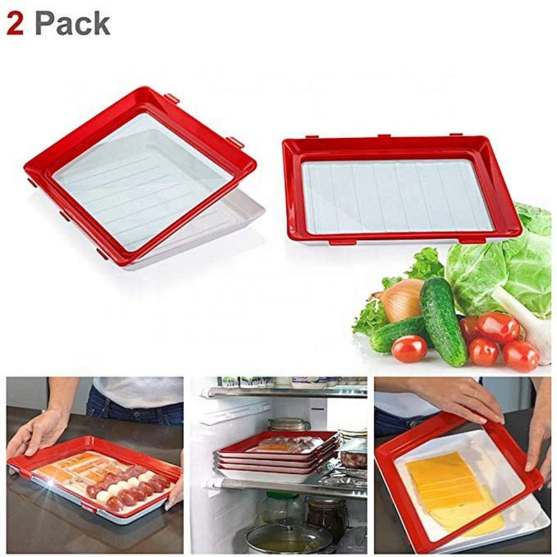 Kitchen Tools Healthy Seal Storage Container Creative Food Plastic Preservation Tray