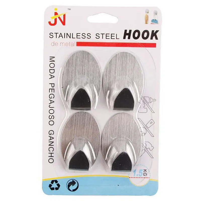Unionsource Home horse kitchen self adhesive decorative stainless steel wall hanger hook