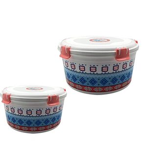 Round 2PCS collapsible food storage box container set