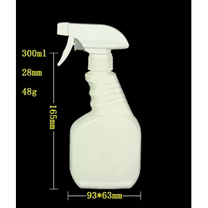 Union Source reusable portable large capacity empty 300ml 500ml plastic liquid spray bottle with nozzle
