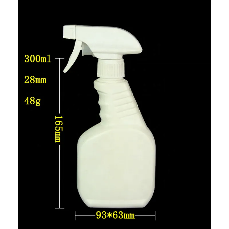 Union Source reusable portable large capacity empty 300ml 500ml plastic liquid spray bottle with nozzle