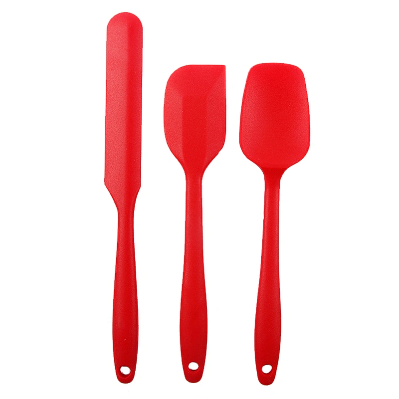 Heat Resistant Non-Stick Baking Utensils Silicone Spatula Set with Strong Stainless Steel Core
