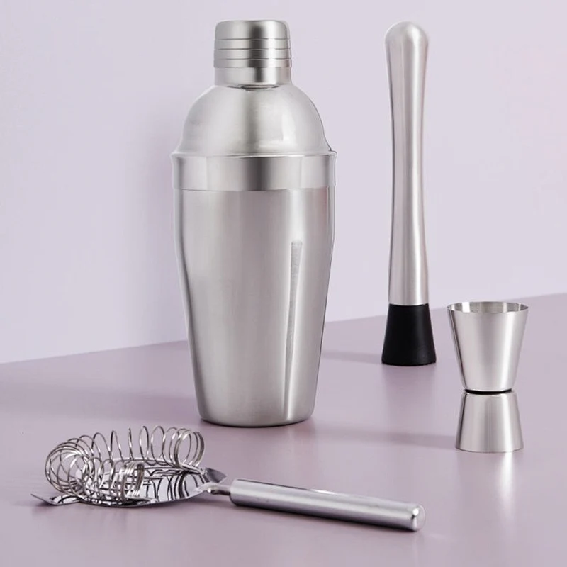 Professional Stainless Steel Cocktail Shaker Home Bar Set