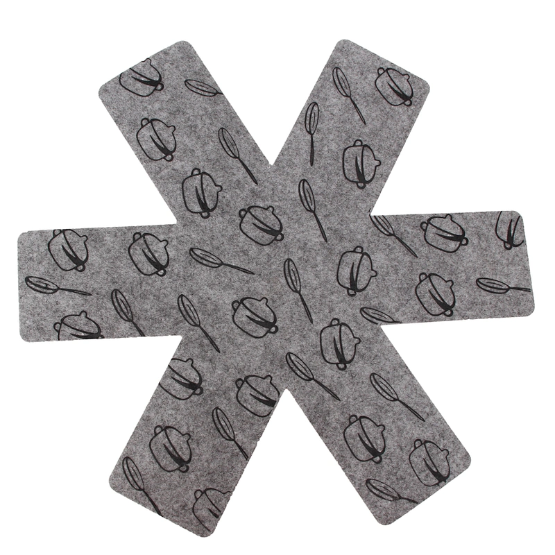 Hot Sale Durable Cookware heat resistant Pot Pan Felt Cooking  mat Pad Protector