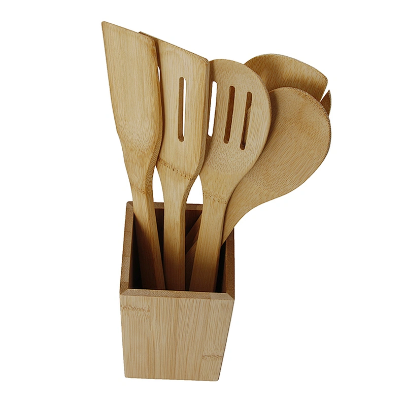 Union Source hingh quality  bamboo kitchenware set kitchen cooking tool sets
