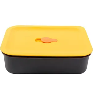 Union Source Carton Kids Plastic Lunch Box With Silicone Lid/ Food container for kid