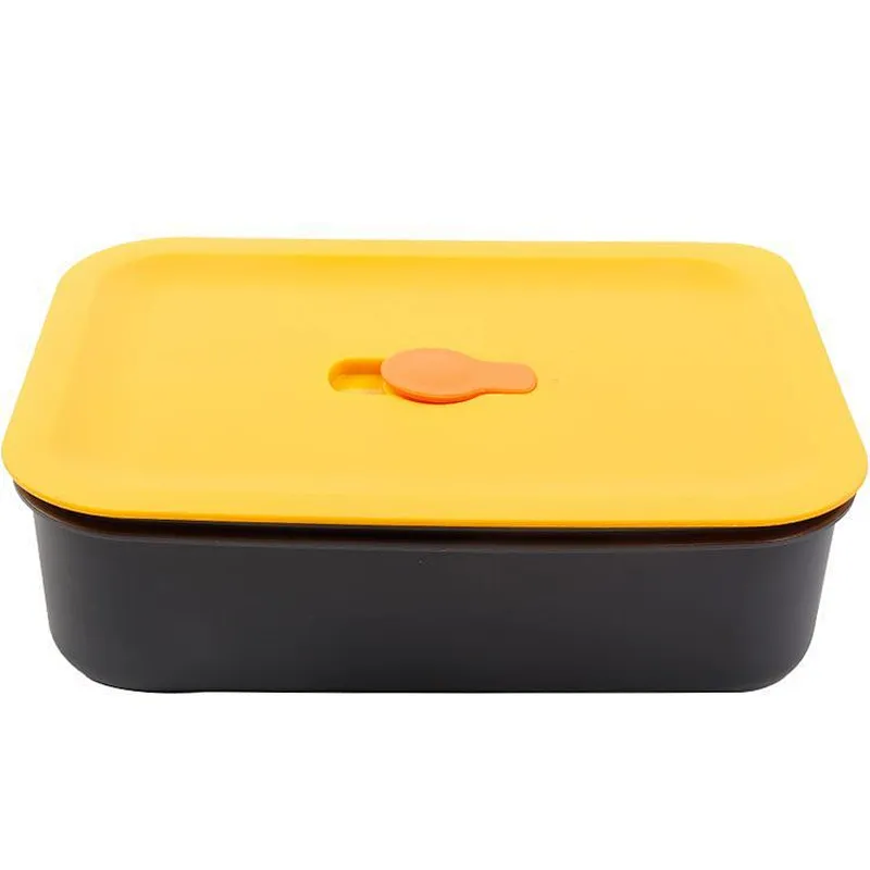 Union Source Carton Kids Plastic Lunch Box With Silicone Lid/ Food container for kid