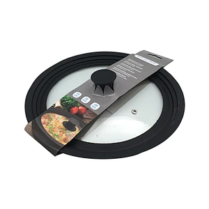 Universal approved food grade Glass Silicone pot Cover lid
