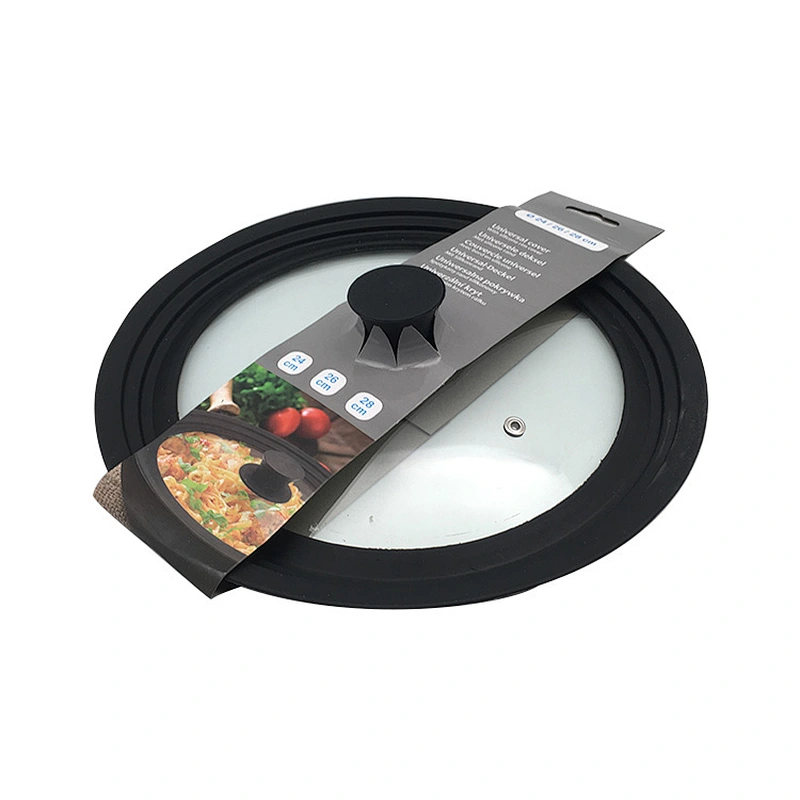 Universal approved food grade Glass Silicone pot Cover lid