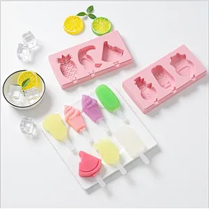 New cute home food grade multifunctional triple stick silicone trays ice cube mold cream moulds