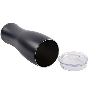Hot selling 400ml double-layer stainless steel Vacuum insulated coffee waisted car cup Thermos Tumbler Mugs with lid