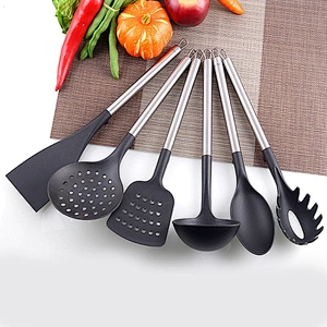 High Resistant 6PCS imported nylon silicone kitchen utensils