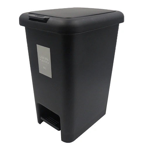 High quality 10L householed foot pedal plastic  recycling  trash bin with lid