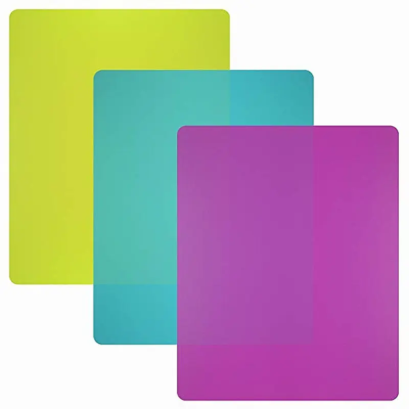 Colorful Kitchen Plastic Cutting Board Mats set