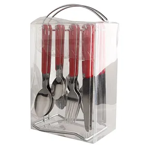 High quality Spoon Fork Knife flatware 4pc kitchen dinner serving utensils travel Stainless Steel Cutlery Set