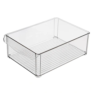 leak proof bento reusable transparent plastic refrigerator storage box for home